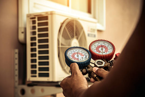 Professional Ductwork Repair technician working in Rego Park, NY